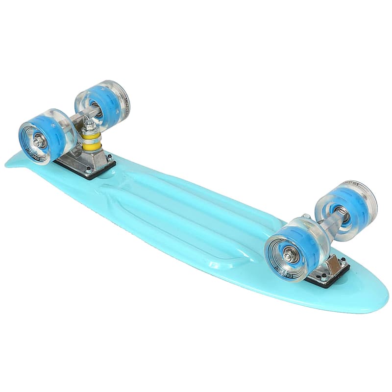 Pennyboard ENERO BABY BLUE, 56 cm s LED kolieskami 6