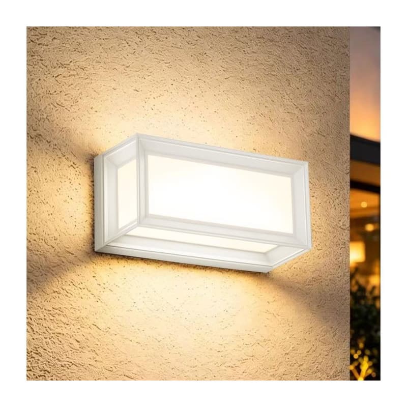 Brilagi - PARKER LED vonkajšie nástenné svietidlo s pohybovým senzorom LED/12W/230V biele IP44 BRI885