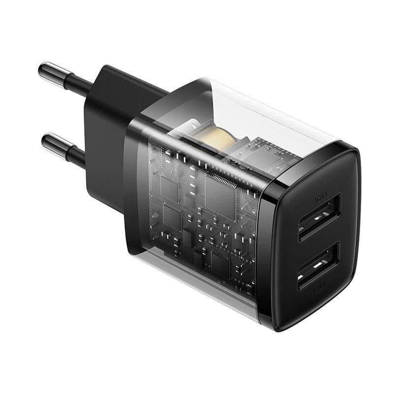 Baseus kompaktná nabíjačka 2U 10.5W čierna 6