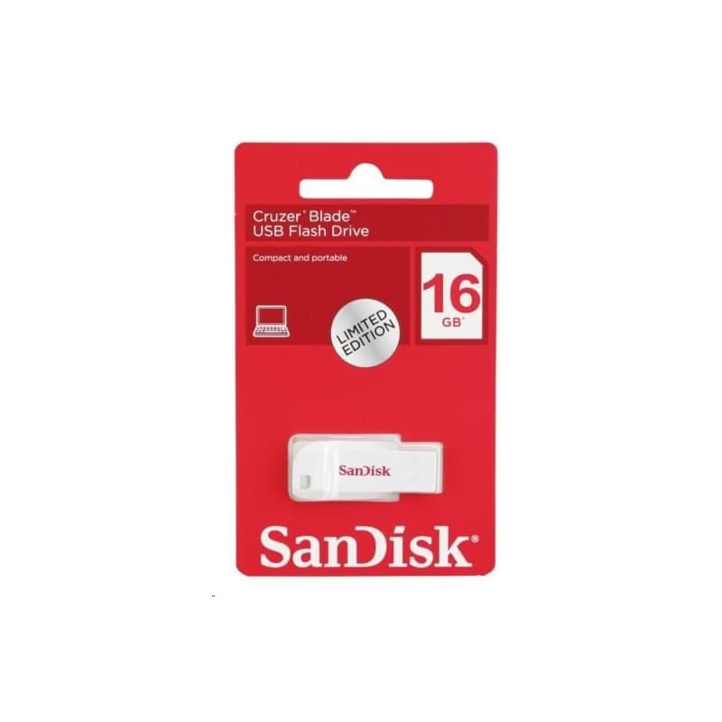 SanDisk Flash Disk 16GB Cruzer Blade, USB 2.0, biela 3