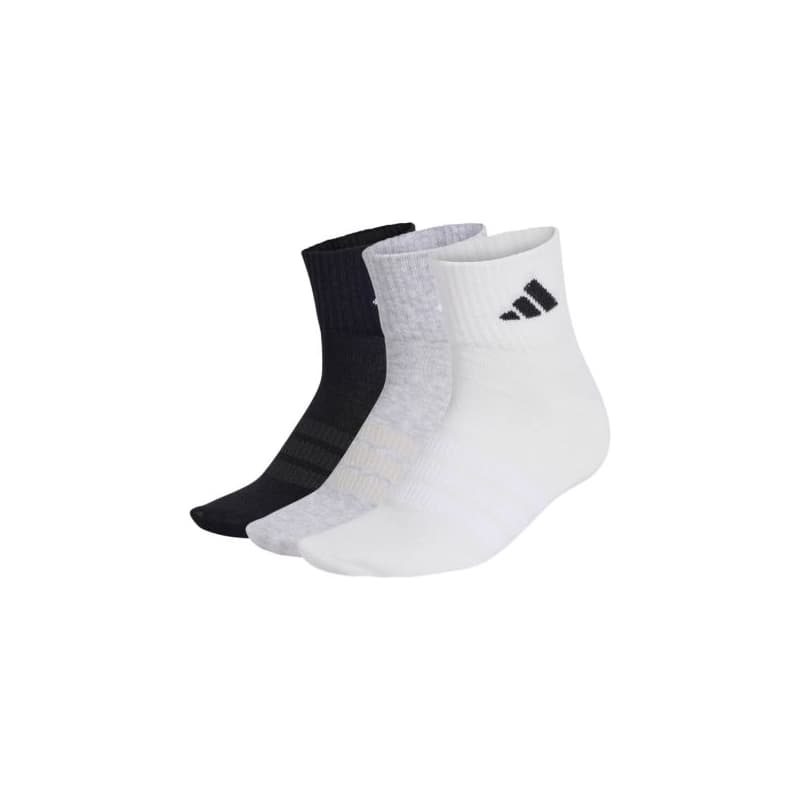 Ponožky ADIDAS 3PACK-T ESS ANK 3P MGREYH WHITE BLACK