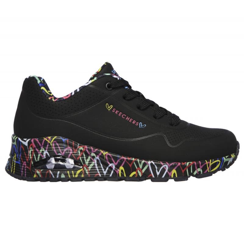 Dámska rekreačná obuv SKECHERS Uno Loving Love black 2