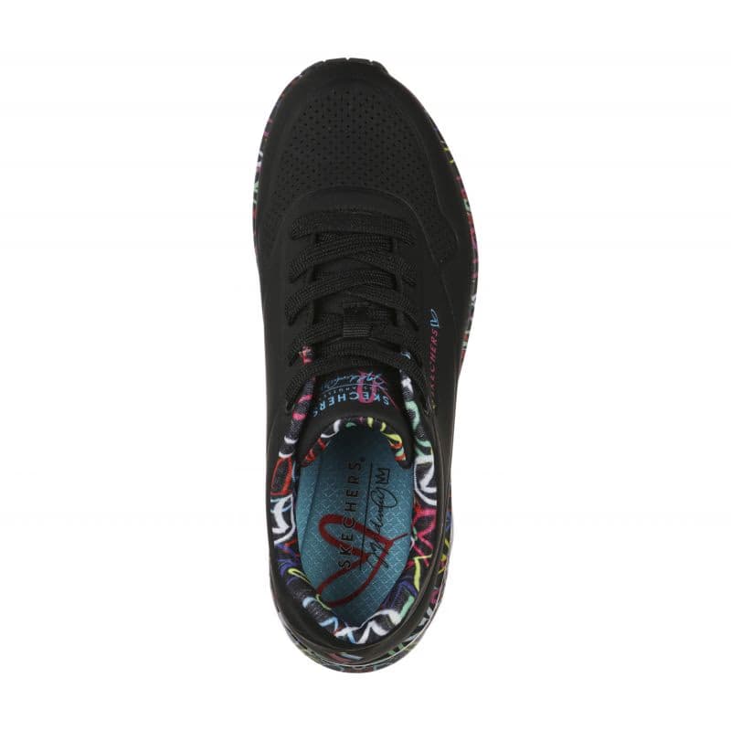 Dámska rekreačná obuv SKECHERS Uno Loving Love black 4