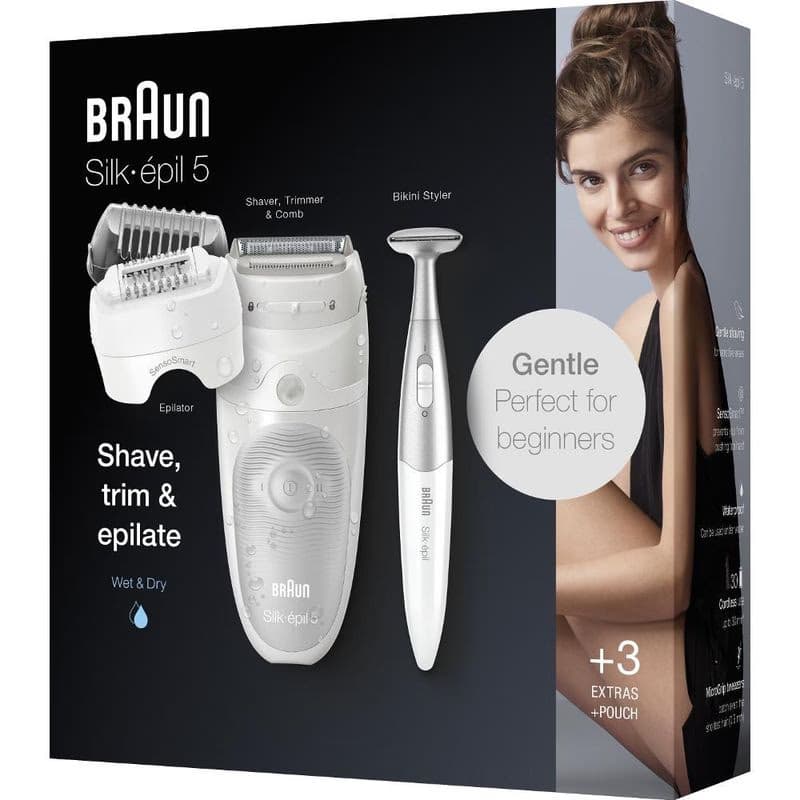 SILK-ÉPIL 5-805 SILVER EPILÁTOR BRAUN 5