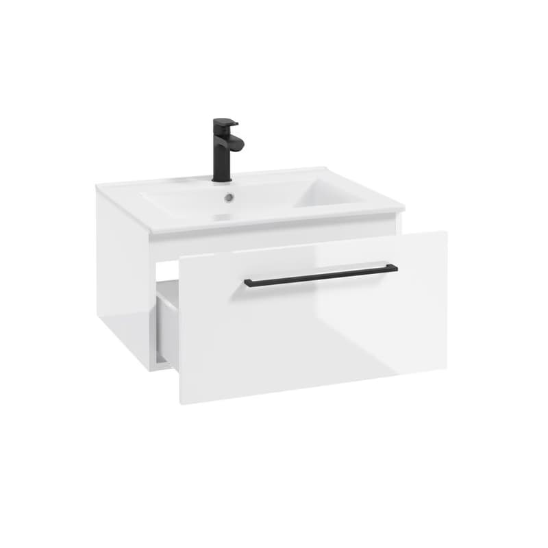 ArtDef Skrinka pod umývadlo FERATA D60 1S/45 | biela 60 cm 4