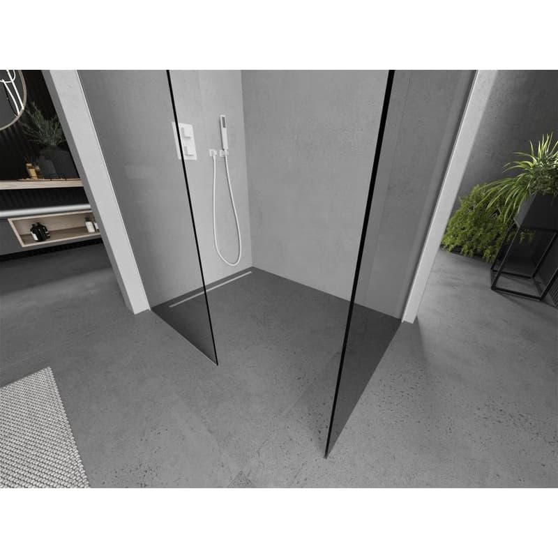 MEXEN/S - Kioto Sprchová zástena Walk-in 70 x 70, transparent, biela 800-070-202-20-00-070 3