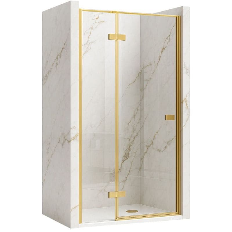 REA/S - Sprchové dvere Atlas 80 Brush Gold vľavo KPL-K4672