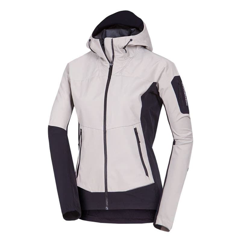 Dámska turistická softshellová bunda NORTHFINDER JANELL-807lightgreenblack 4