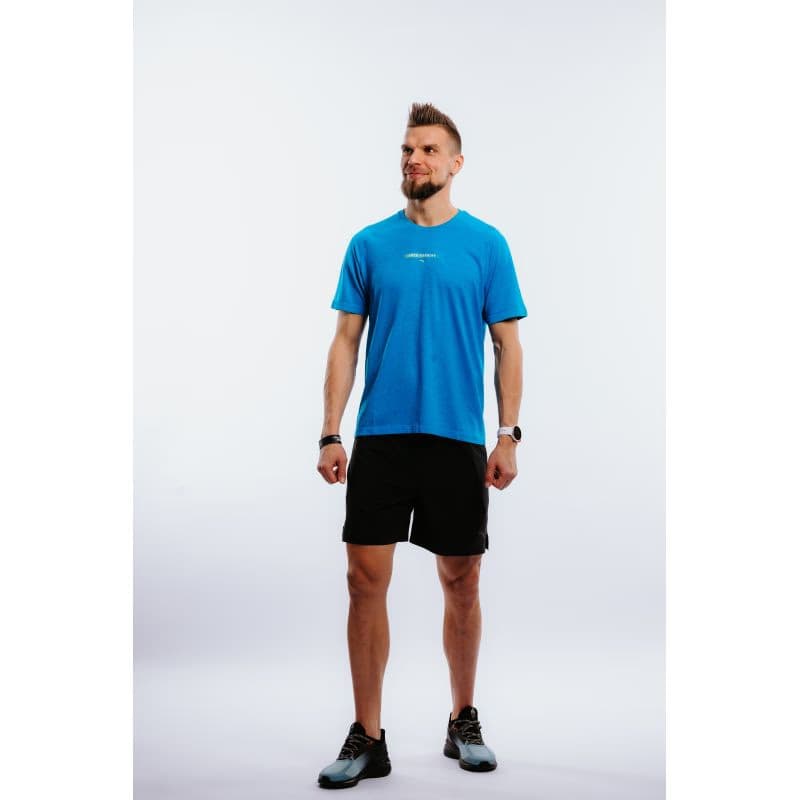 Pánske bežecké tričko s krátkym rukávom ANTA SS Tee-852225101-1-SS22_Q2-Moon Blue Heather 2