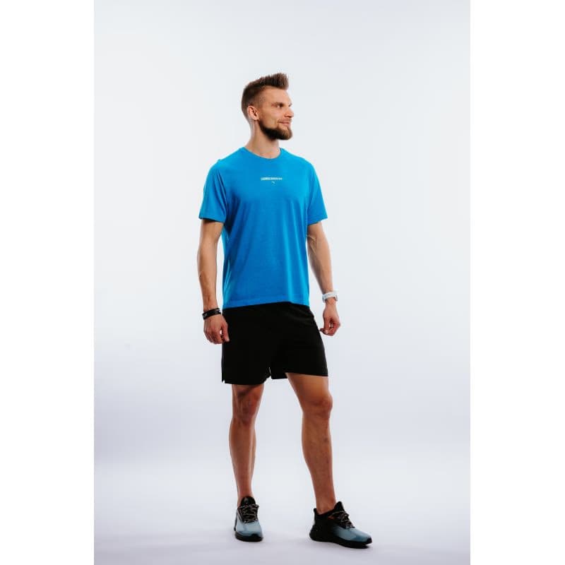 Pánske bežecké tričko s krátkym rukávom ANTA SS Tee-852225101-1-SS22_Q2-Moon Blue Heather 3