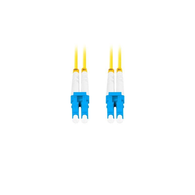 LANBERG optický patch cord SM LC/UPC-LC/UPC duplex 5m LSZH G657A1 priemer 3mm, farba žltá