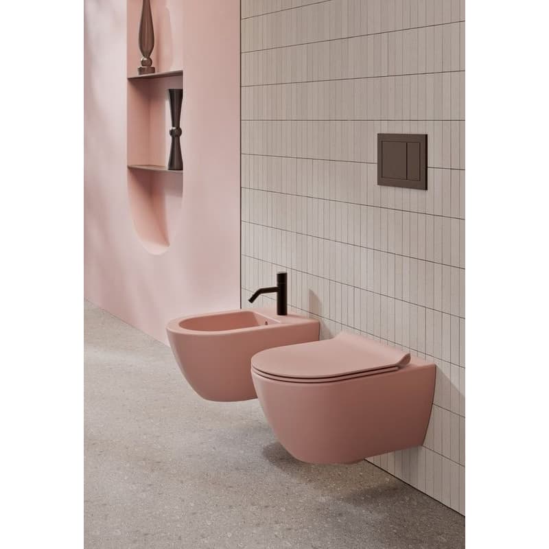 GSI - PURA závesná WC misa, Swirlflush, 36x55cm, blush dual-mat 881524 3