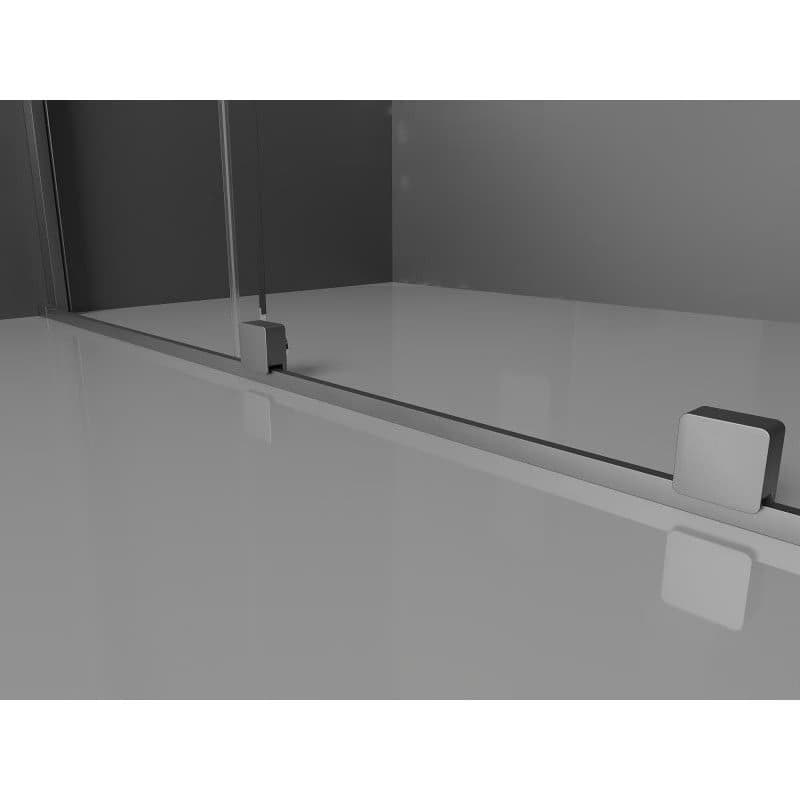 MEXEN/S - Velar Duo sprchovací kút, posuvné dvere 80 x 80, transparent, grafit metal 871-080-080-02-95 5