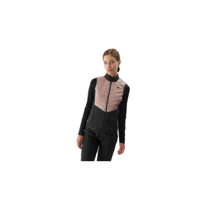 Dámska turistická vesta 4F VEST-AW23TVJAF048-82S-LIGHT BROWN