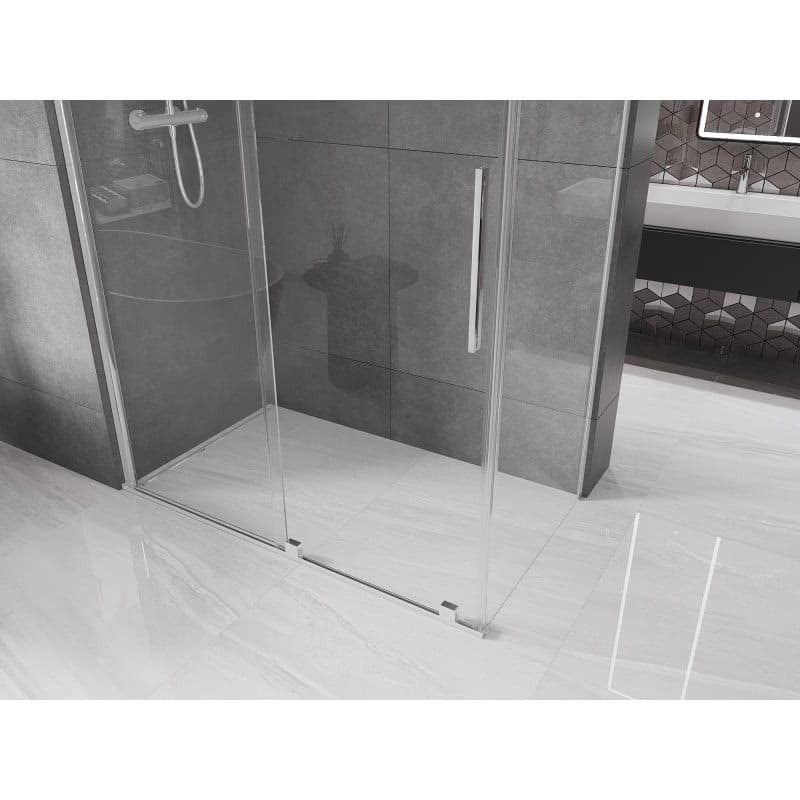 MEXEN/S - Velár sprchovací kút 140 x 75, transparent, chróm 871-140-075-01-01 2