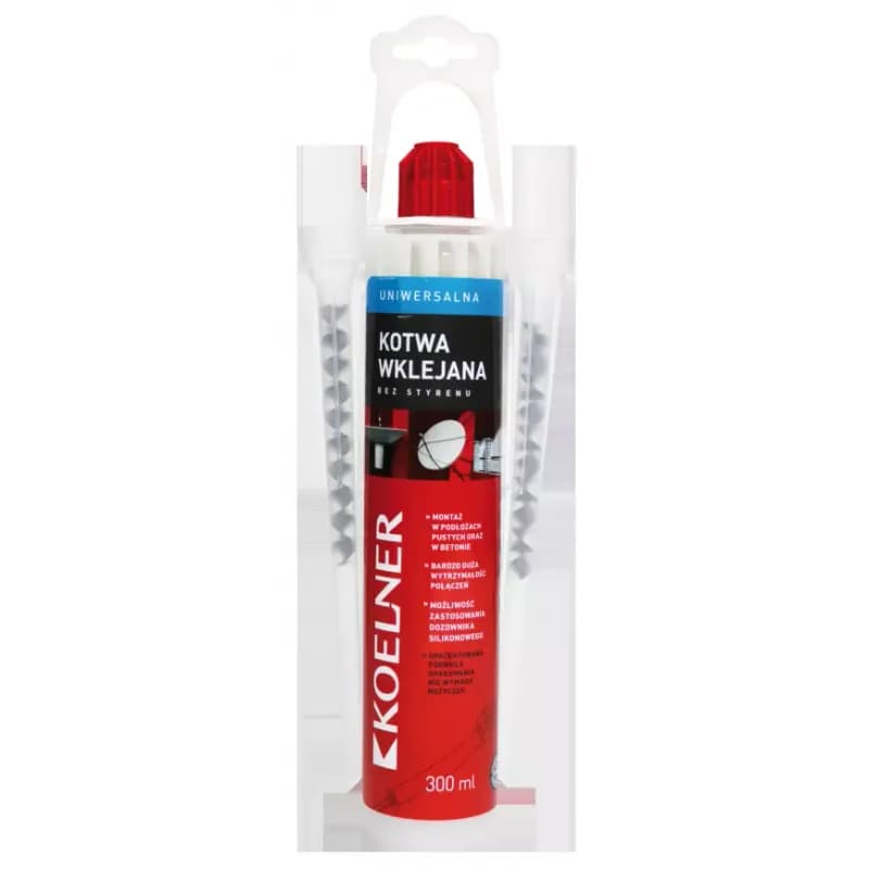 Univerzálna kotva Koelner lepená polyesterová bez styrénu 300 ml