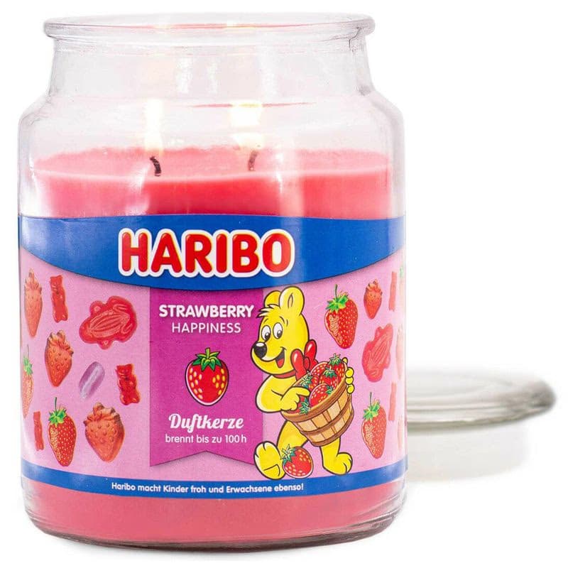 HARIBO Vonná sviečka Strawberry Happiness 510 g 2
