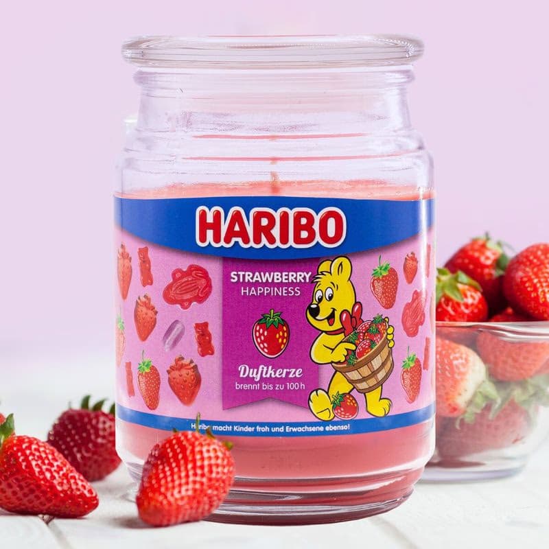 HARIBO Vonná sviečka Strawberry Happiness 510 g 3