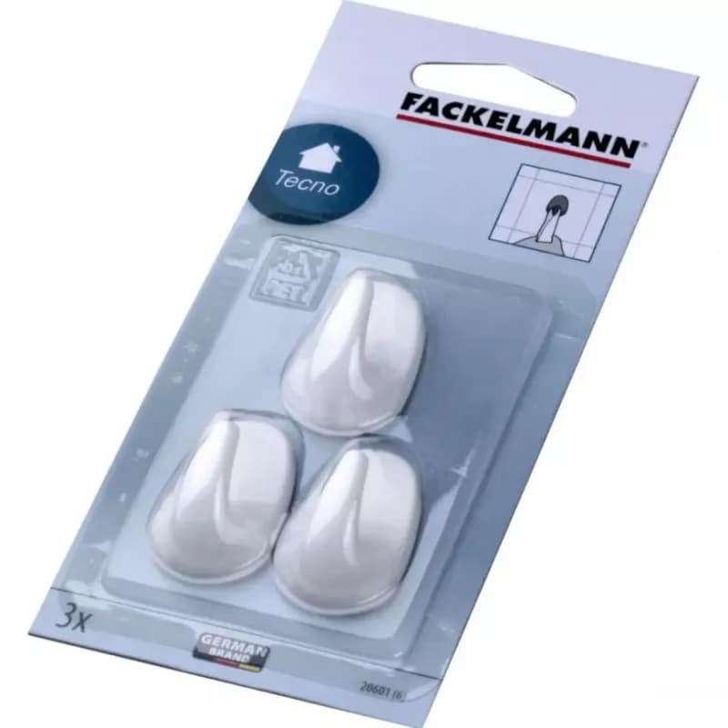 Háčiky biele 4 cm, 3 ks 20601