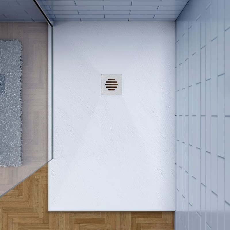 H K - WHITE STAR sprchová vanička z liateho mramoru, obdĺžnik, 100x80x3 cm SE-WHITESTAR10080SET 6