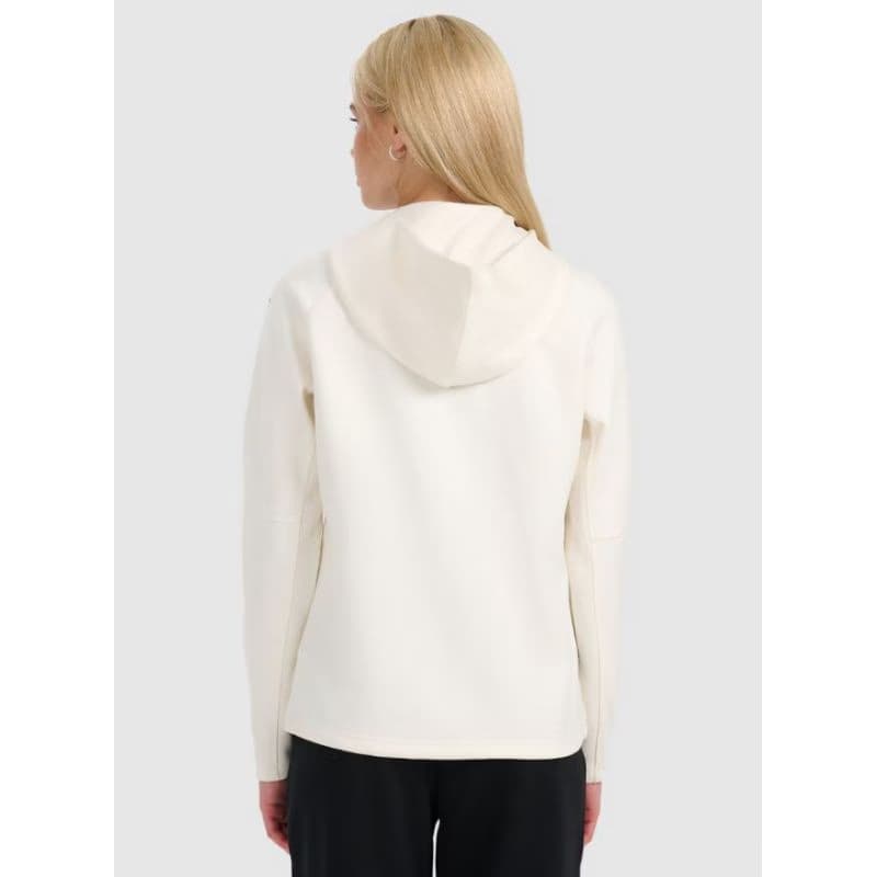 Dámska mikina so zipsom 4F SWEATSHIRT F2260-WAW25TSWSF2260-11S-OFF WHITE 4