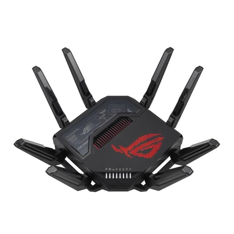 ASUS ROG Rapture GT-BE98 Gaming Router, WiFi 7, Dual 10G Ports, AURA RGB, AiMesh
