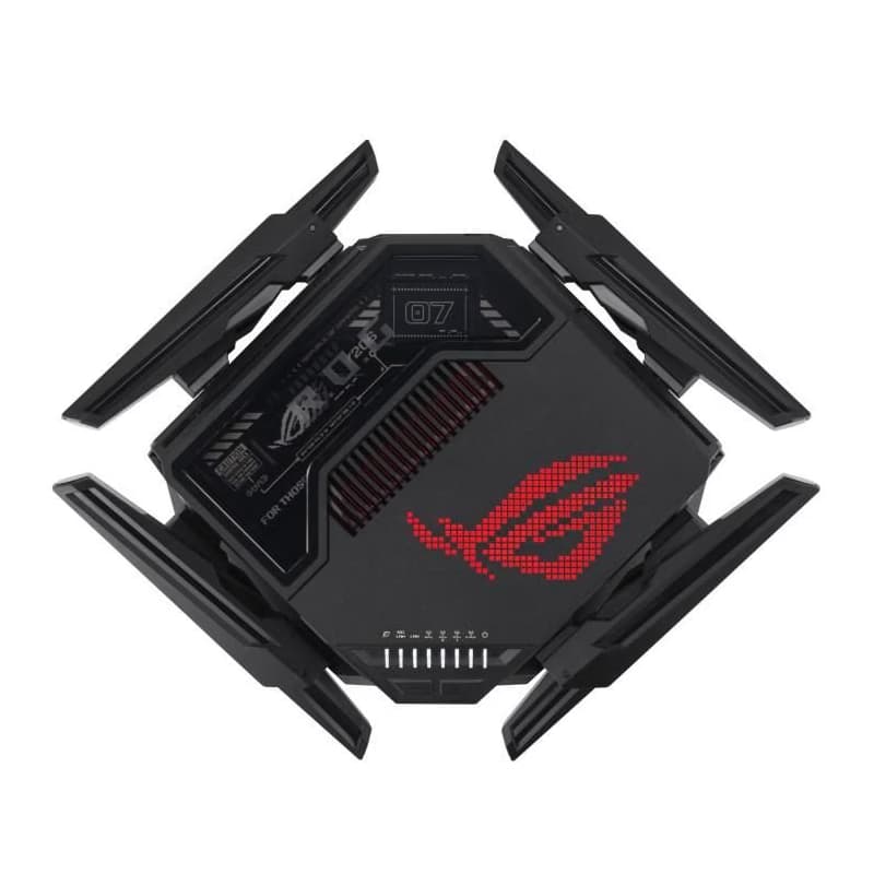 ASUS ROG Rapture GT-BE98 Gaming Router, WiFi 7, Dual 10G Ports, AURA RGB, AiMesh 5