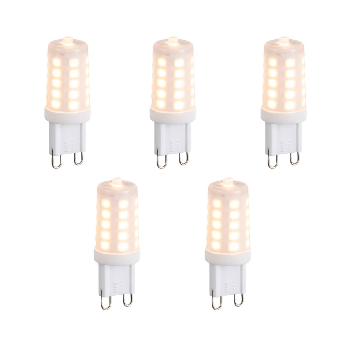 Sada 5 stmievateľných LED žiaroviek G9 Opal 3W 250lm 2200K