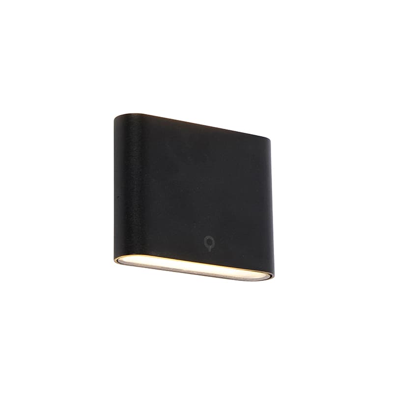 Moderná vonkajšia nástenná lampa čierna 11,5 cm vrátane LED IP65 - Batt