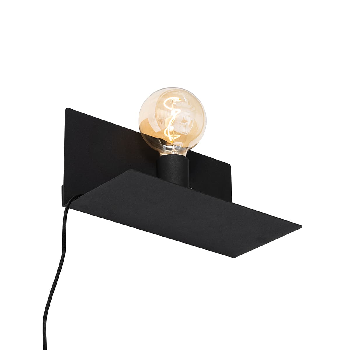 Moderná nástenná lampa čierna magnetická nastaviteľná - Muro