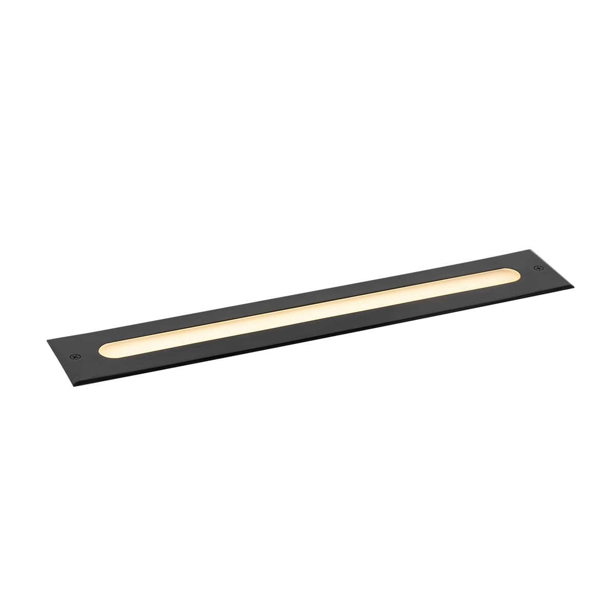Moderný zemný reflektor čierny 50 cm vrátane LED IP65 - Eline