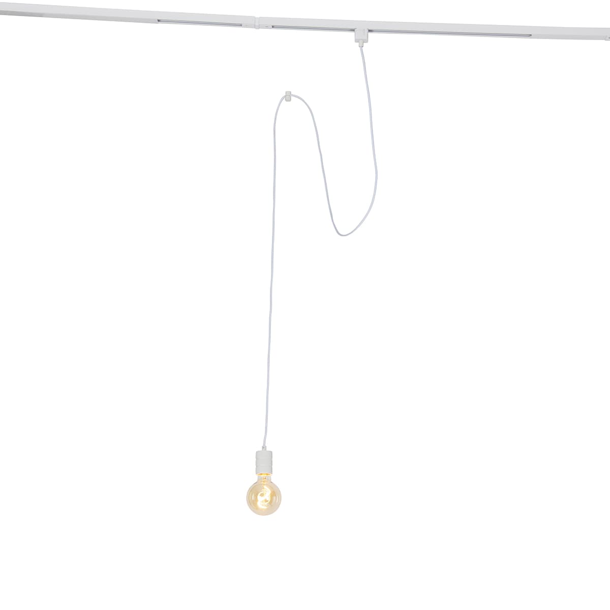 Závesná lampa biela pre koľajnicový systém 1-fázový - Iconic Cavalux