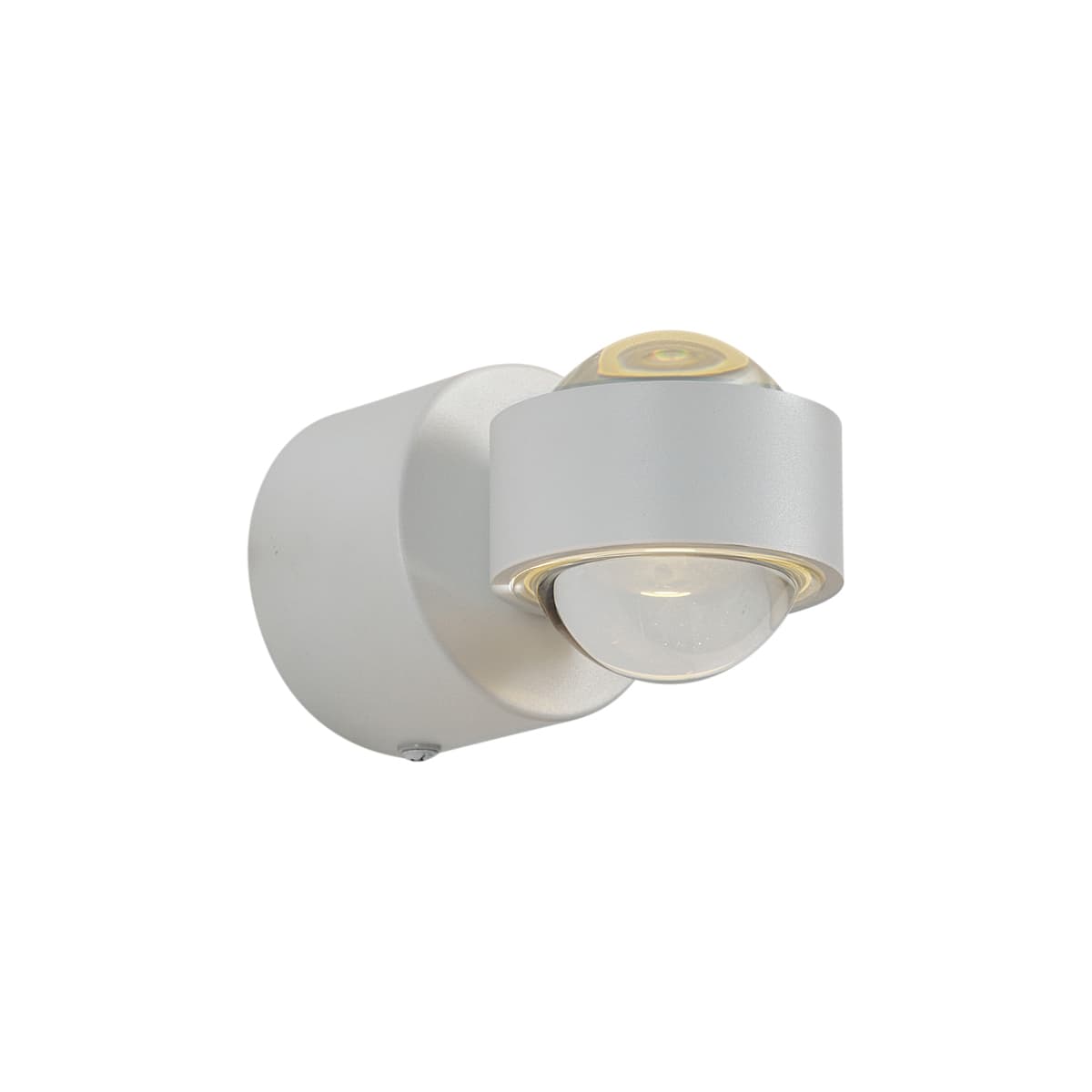 Dizajnové nástenné svietidlo biele vrátane LED IP44 - Lens