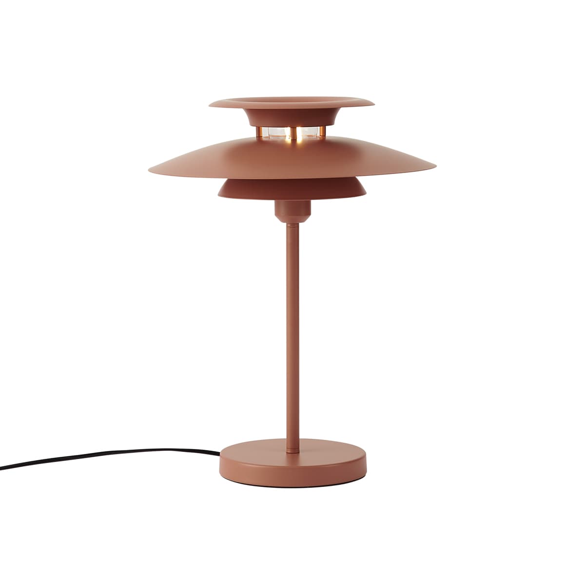 Retro stolná lampa Mocha Steel 45cm - Pauly
