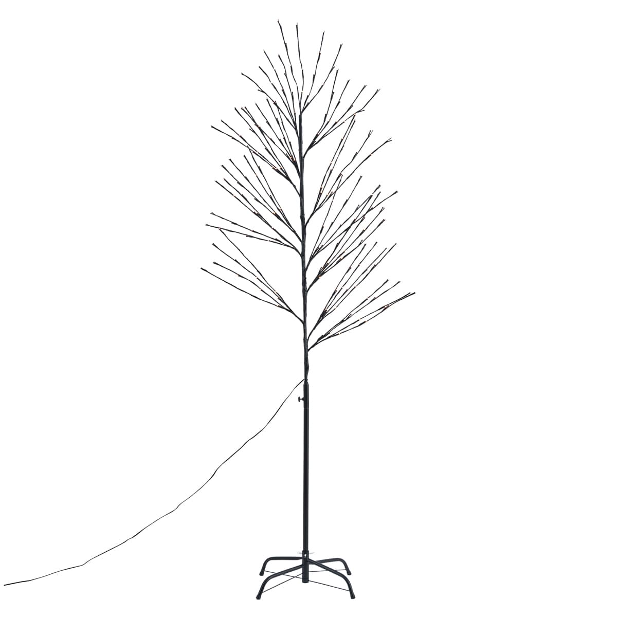 Vianočný stromček čierny 200 cm vrátane LED IP44 - Vixen