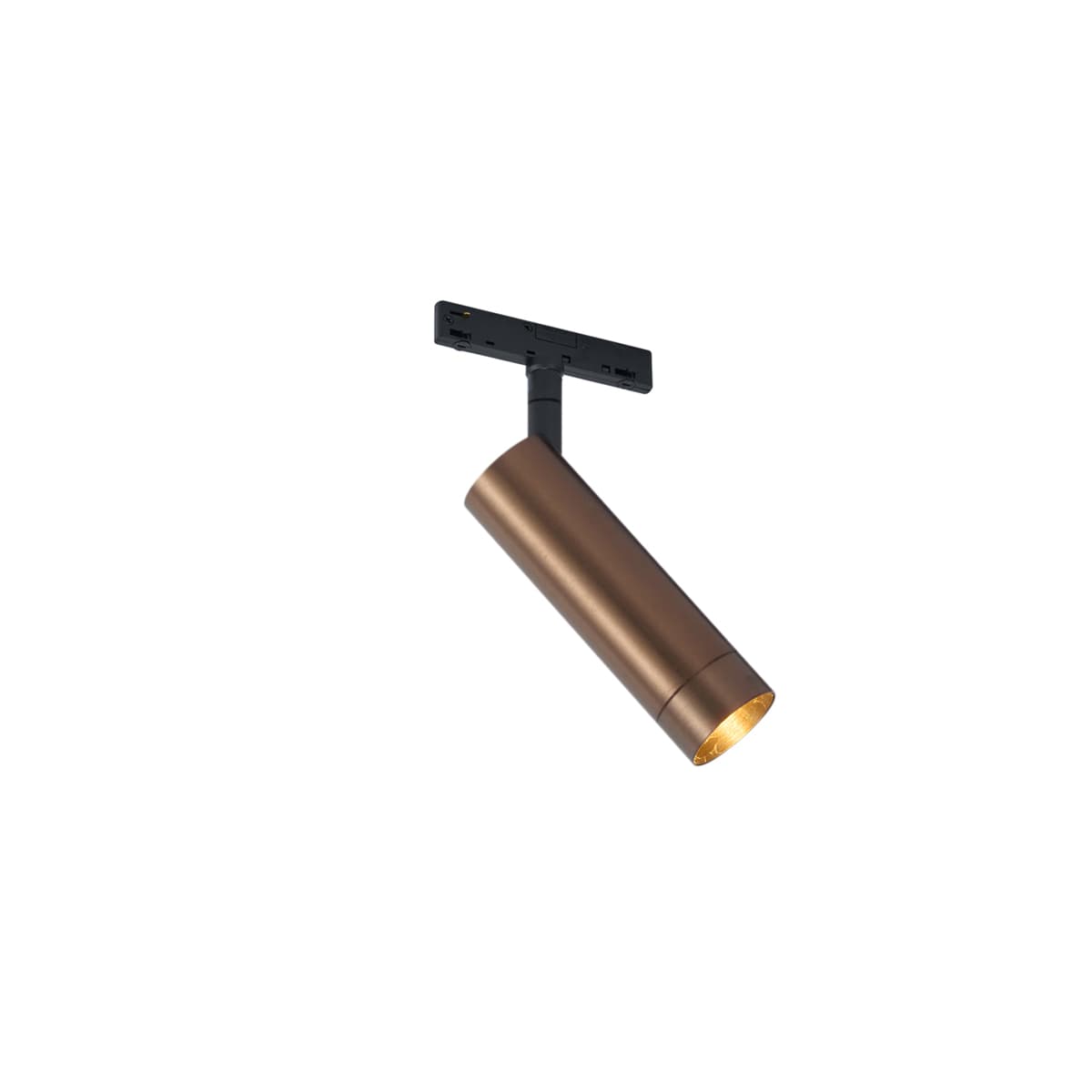 Moderný tmavý bronzový reflektor pre 1-fázový koľajnicový systém GU10 35mm - Slimline Uzzy