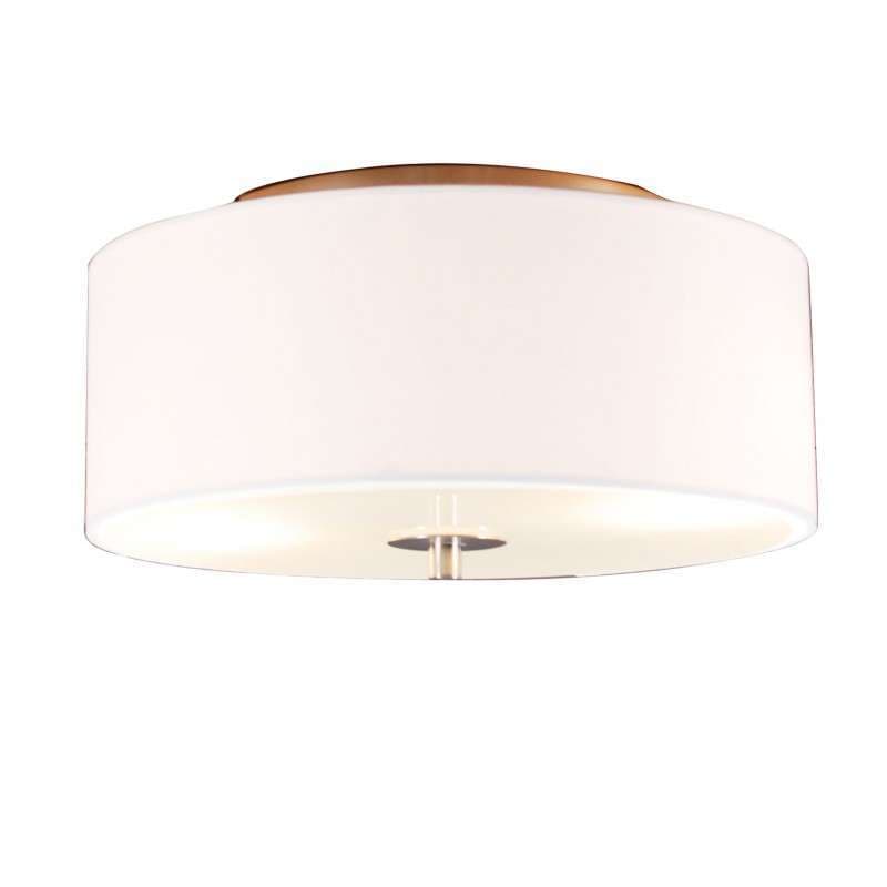 Vidiecke stropné svietidlo biele 30 cm 2-svetlá - Drum
