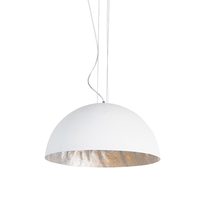 Moderné závesné svietidlo biele 50 cm - Magna