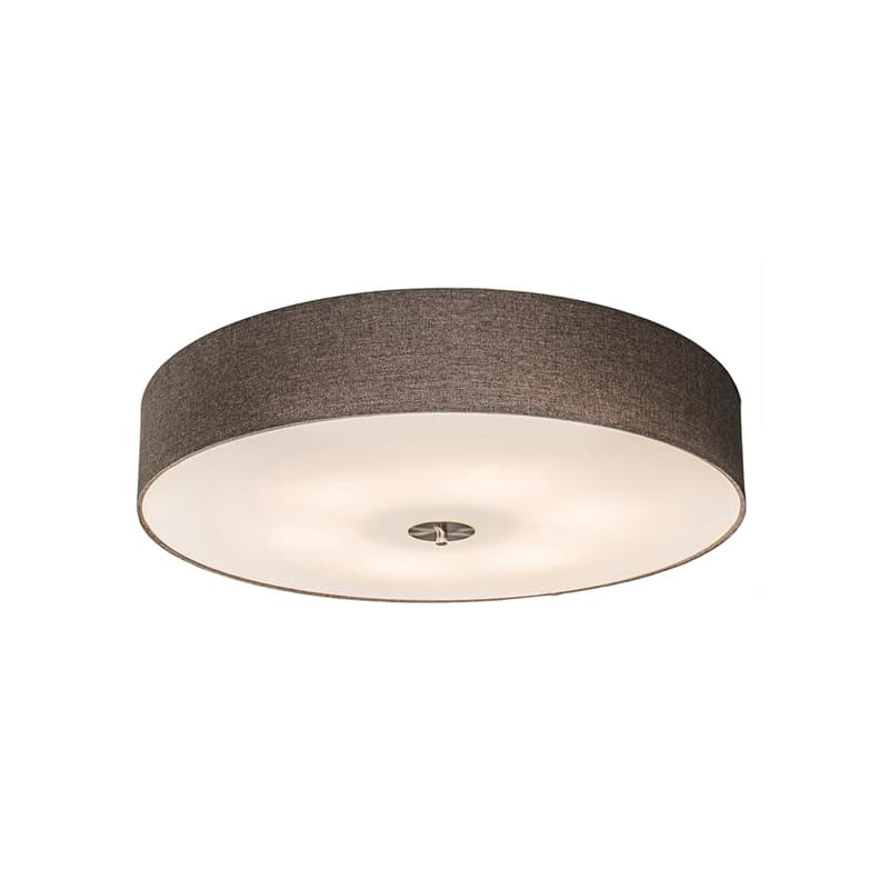 Rustikálne stropné svietidlo taupe 70 cm - Drum Jute