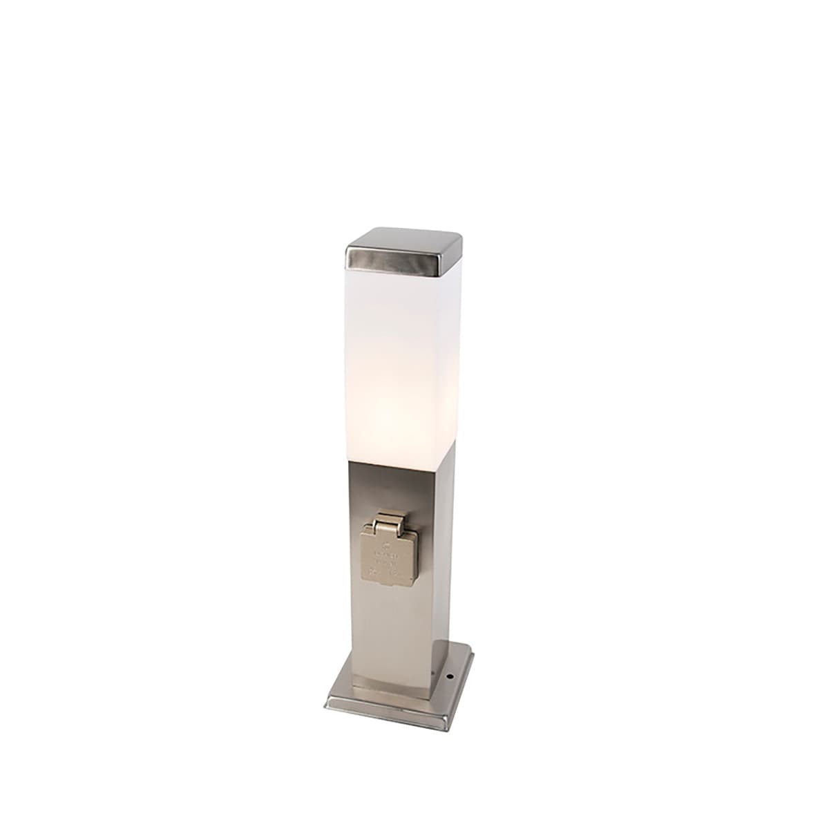 Vonkajšia lampa oceľ vrátane objímky IP44 - Malios so zemným kolíkom a káblovou objímkou