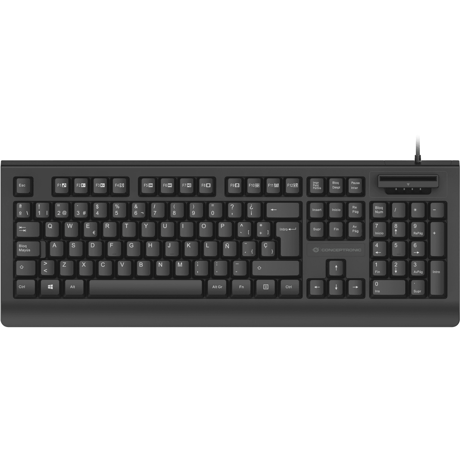 Conceptronic KAYNE01IT klávesnica Kancelária USB QWERTY Taliansky Čierna