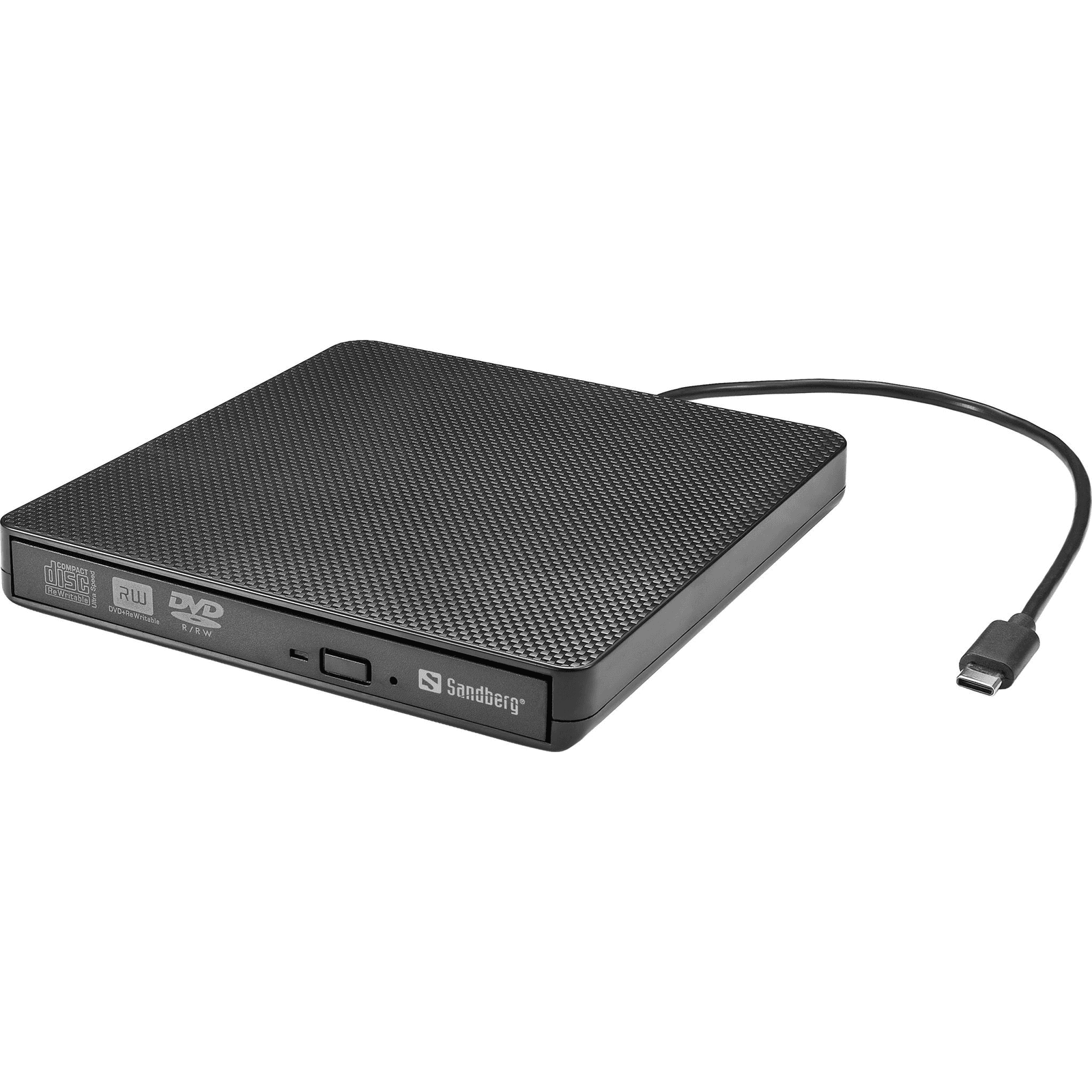 Sandberg USB-C/A DVD Drive optická mechanika DVD Super Multi DL Čierna