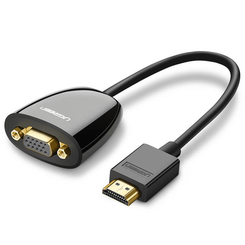 Ugreen 40253 adaptér na video kábel 0,25 m Typ HDMI (štandard) VGA (D-Sub) Čierna