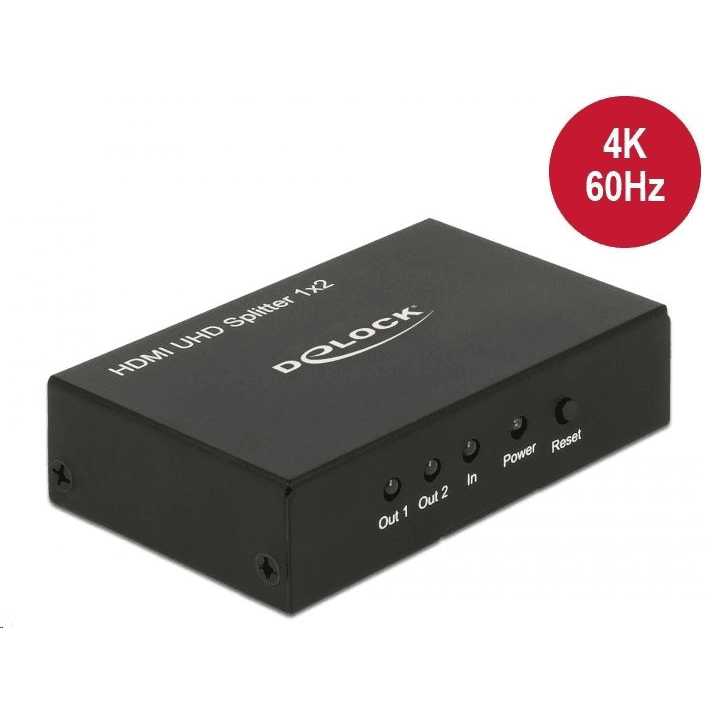 HDMI Splitter UHD 1x vstup na 2x HDMI výstup 4K Delock 18682