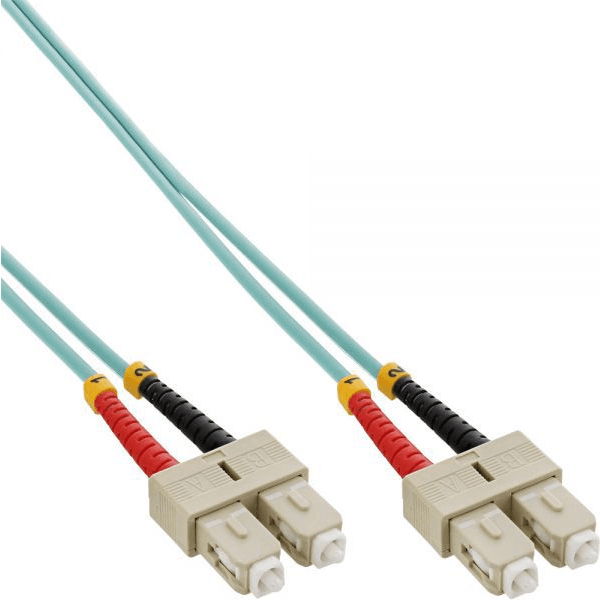 InLine 83502O InfiniBand a kábel z optických vlákien 2 m Tyrkysová, Modrá farba vody