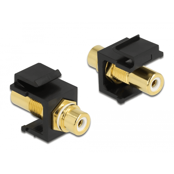 Keystone modul RCA zásuvka – RCA zásuvka, pozlátený, Delock 86746