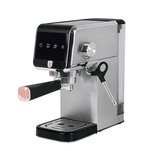 Pákový kávovar na espresso Berlinger Haus BH-9622 1350 W, strieborný/sivý