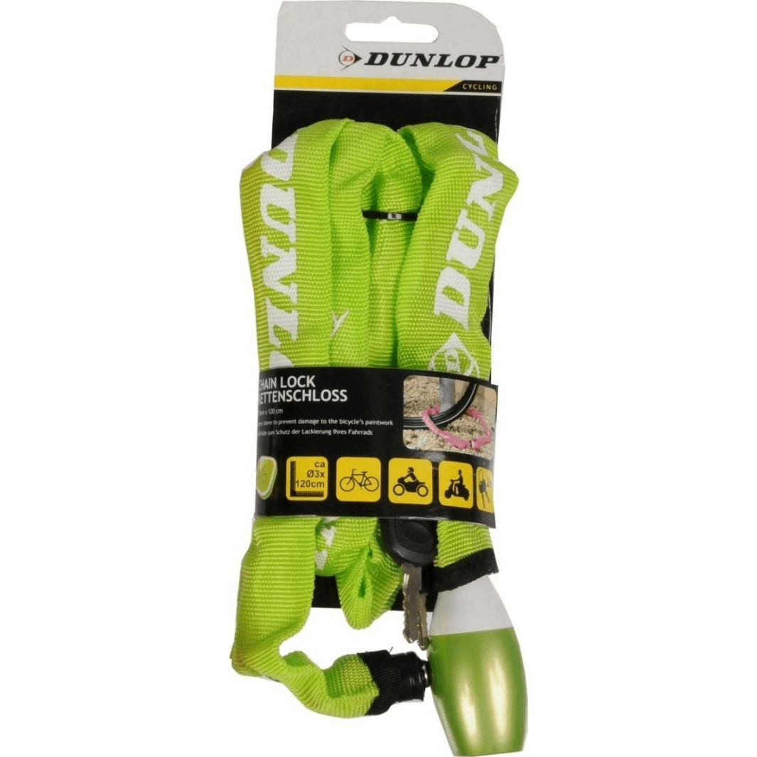 ZÁMOK NA BICYKEL DUNLOP REŤAZOVÝ ZÁMOK DĹŽKA 120CM