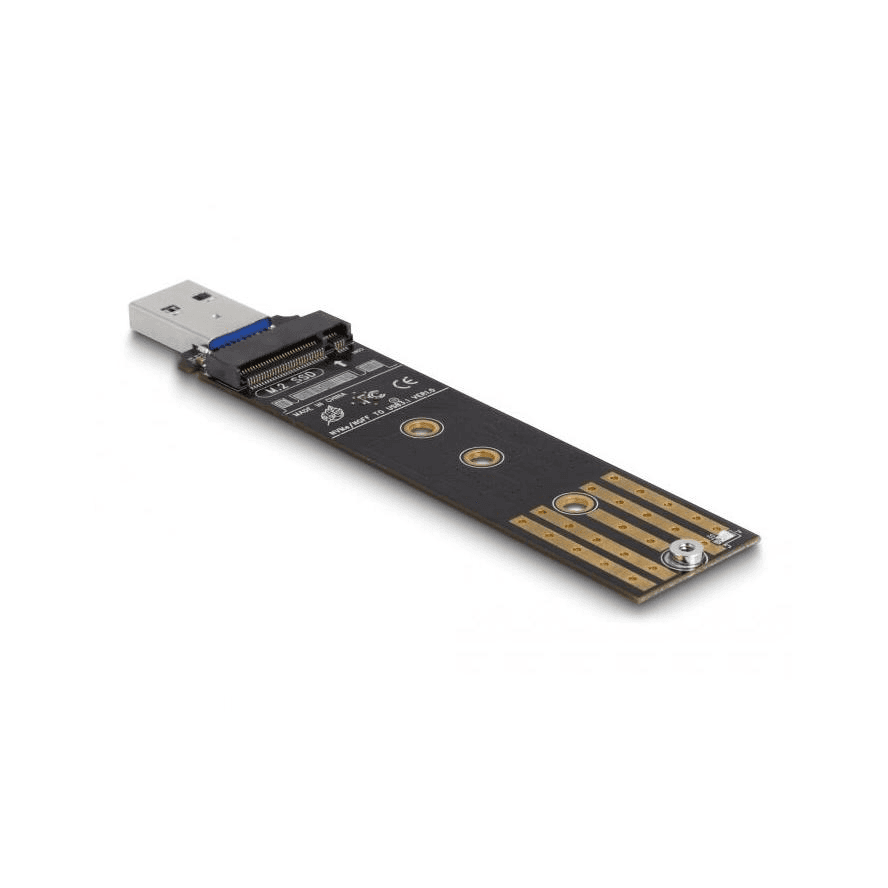 Multifunkčný adaptér M.2 NVMe PCIe SATA SSD na USB 3.2 Gen2 Delock 64197