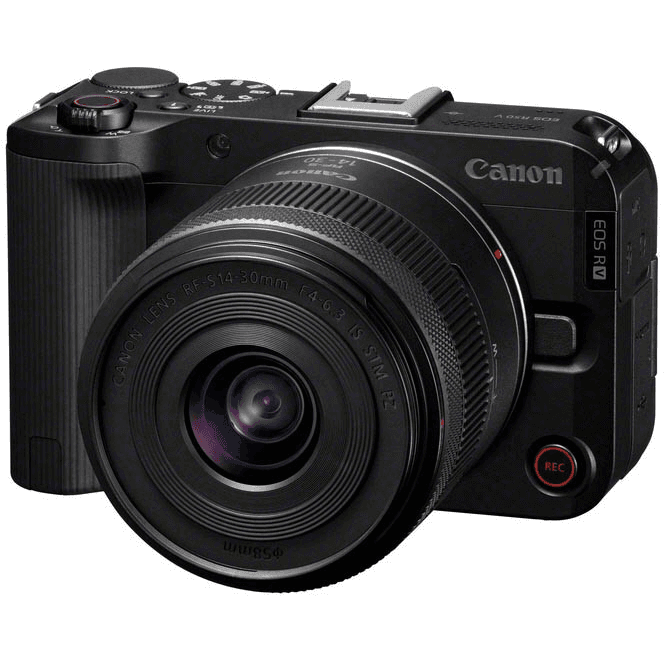 Canon EOS R50V + RF-S 14-30mm f/4-6.3 IS STM PZ Kit MILC 24,2 MP CMOS 6000 x 4000 px Čierna